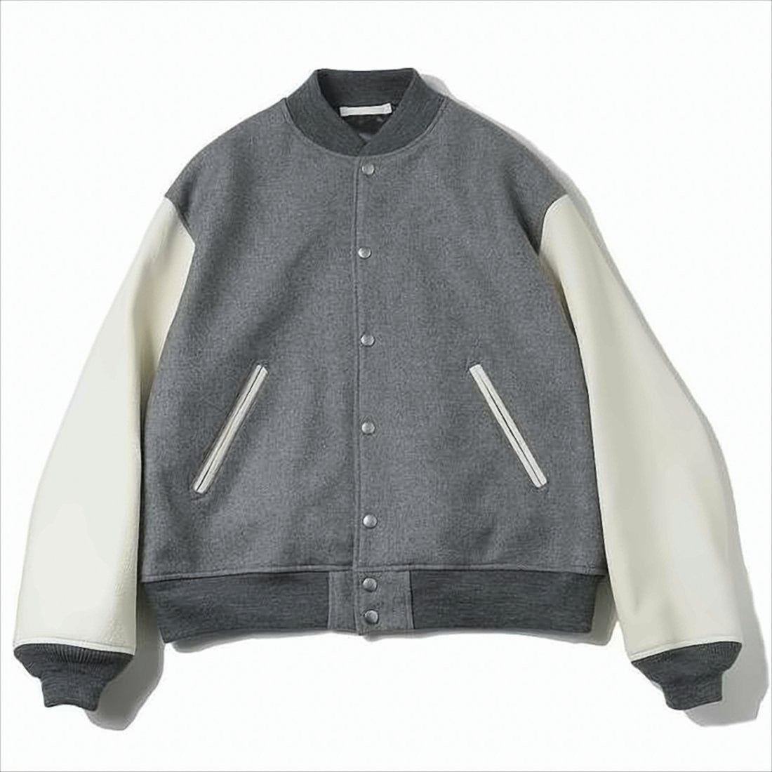 Kaptain Sunshine Varsity-Inspired Bomber Jacket With Deerskin Sleeves