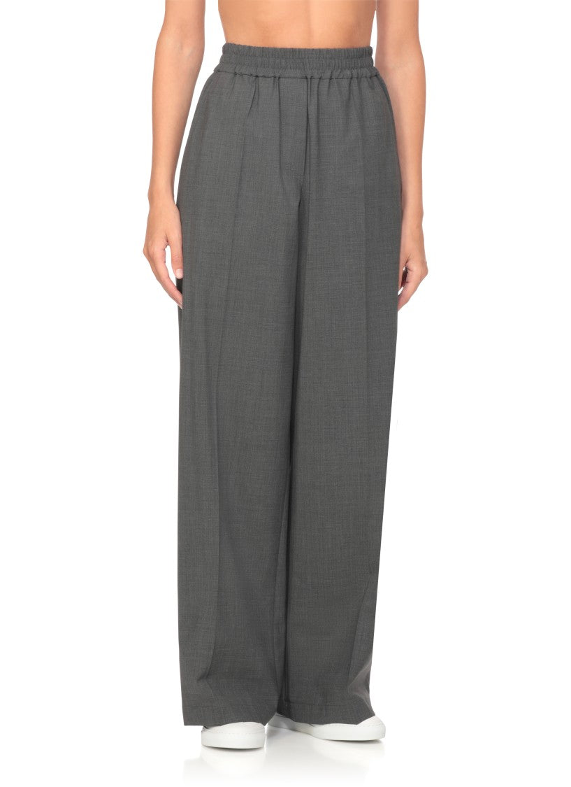 Brunello Cucinelli Grey Virgin Wool Pants