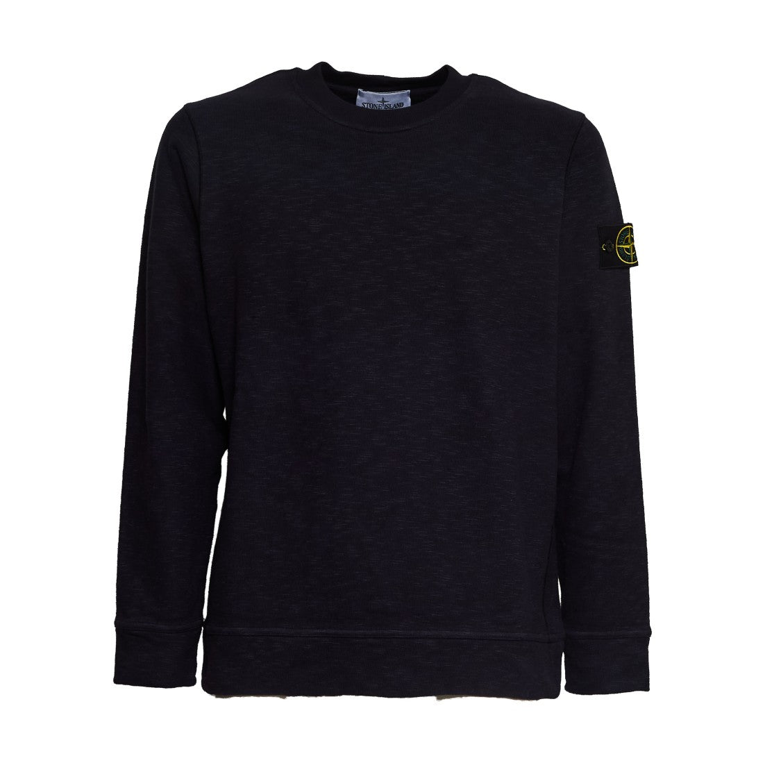 Stone Island Crew Neck Sweatshirt With Signature Patch