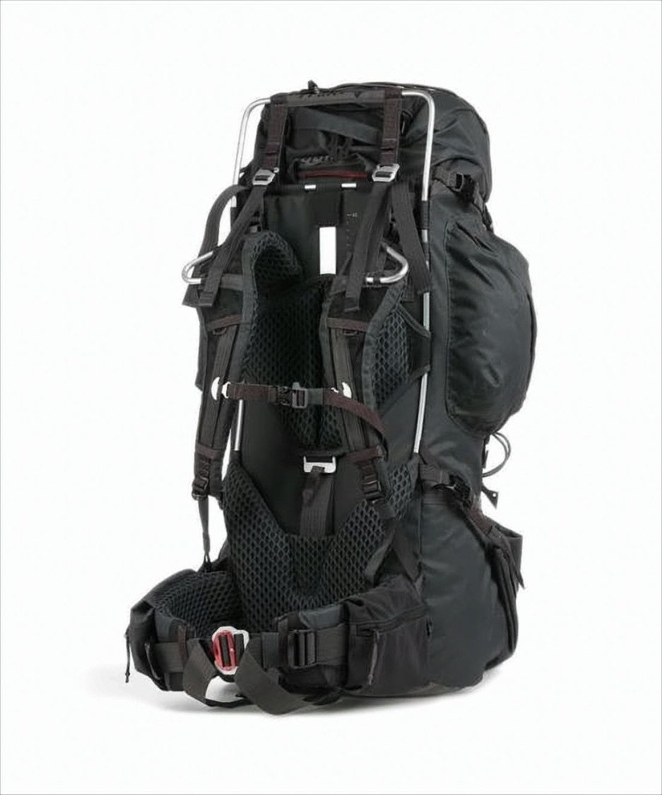 Klattermusen Multi-Compartment Black Backpack With Padded Support