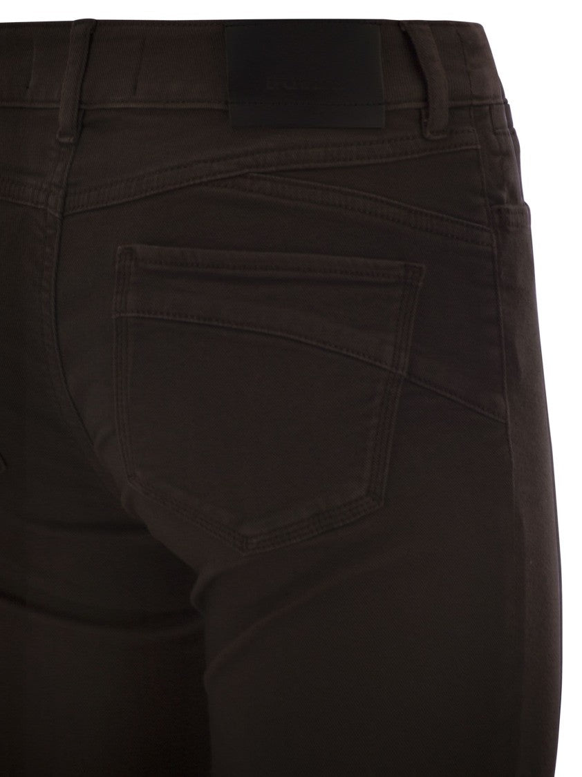 Sportmax Enna - Denim Pants With Mini Flare Line