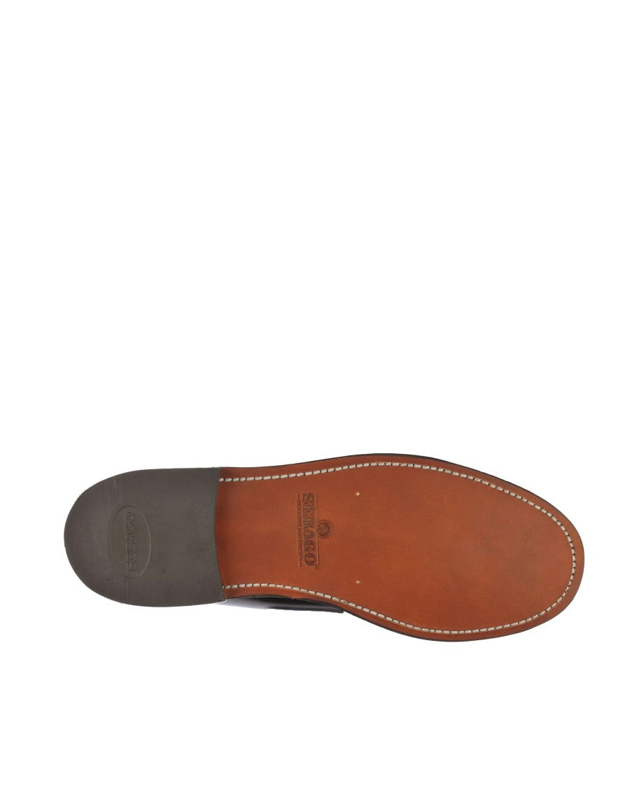 Sebago Classic Dan Brown Loafer In Burgundy