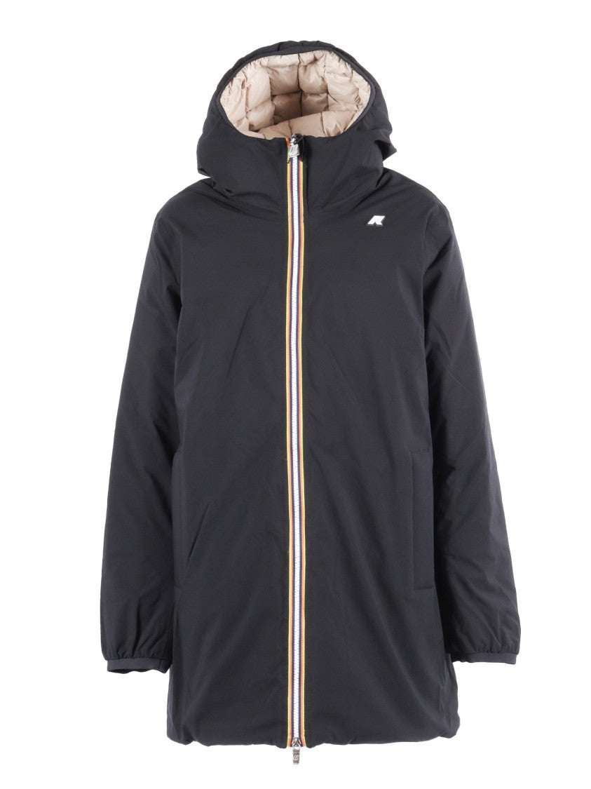 K-Way Medium-Length Insulated Jacket With Horizontal Quilting