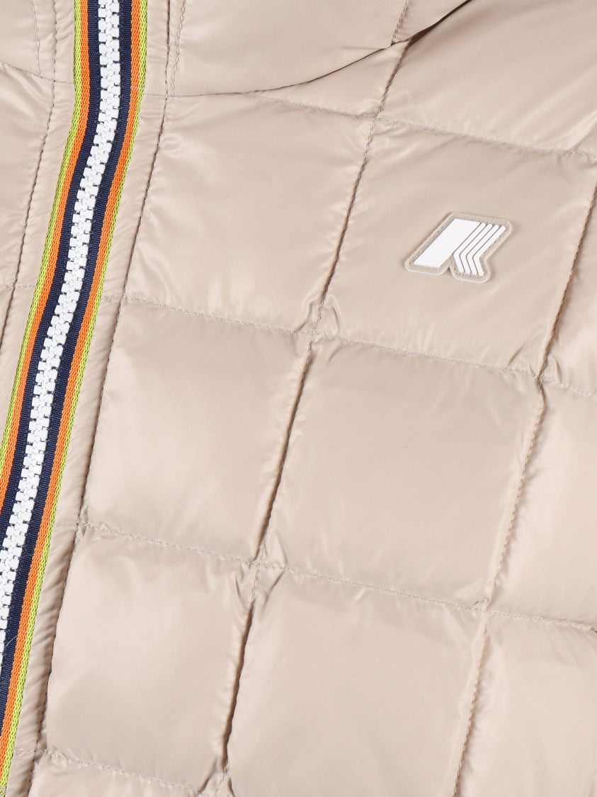 K-Way Medium-Length Insulated Jacket With Horizontal Quilting