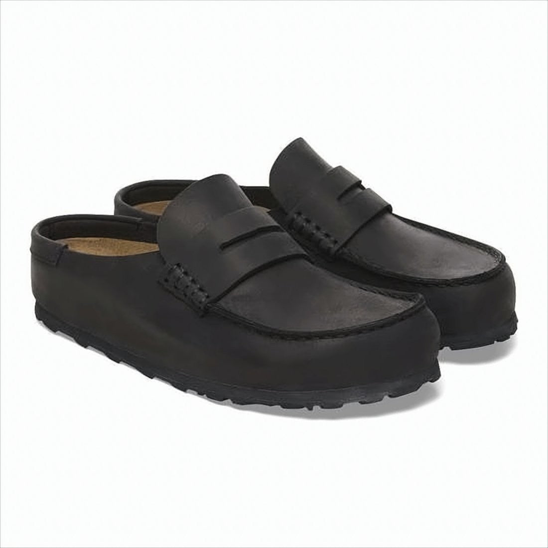 Birkenstock Nubuck Leather Slip-On Loafers With Moccasin-Style Toe