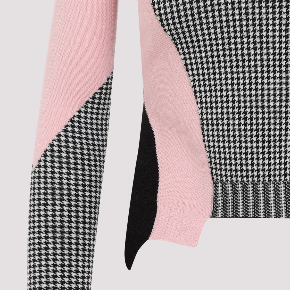 Alexander Mcqueen Houndstooth Wool Pullover