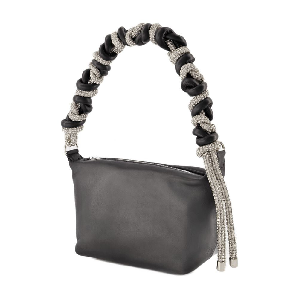 Kara Crystal-Embellished Leather Hobo Bag