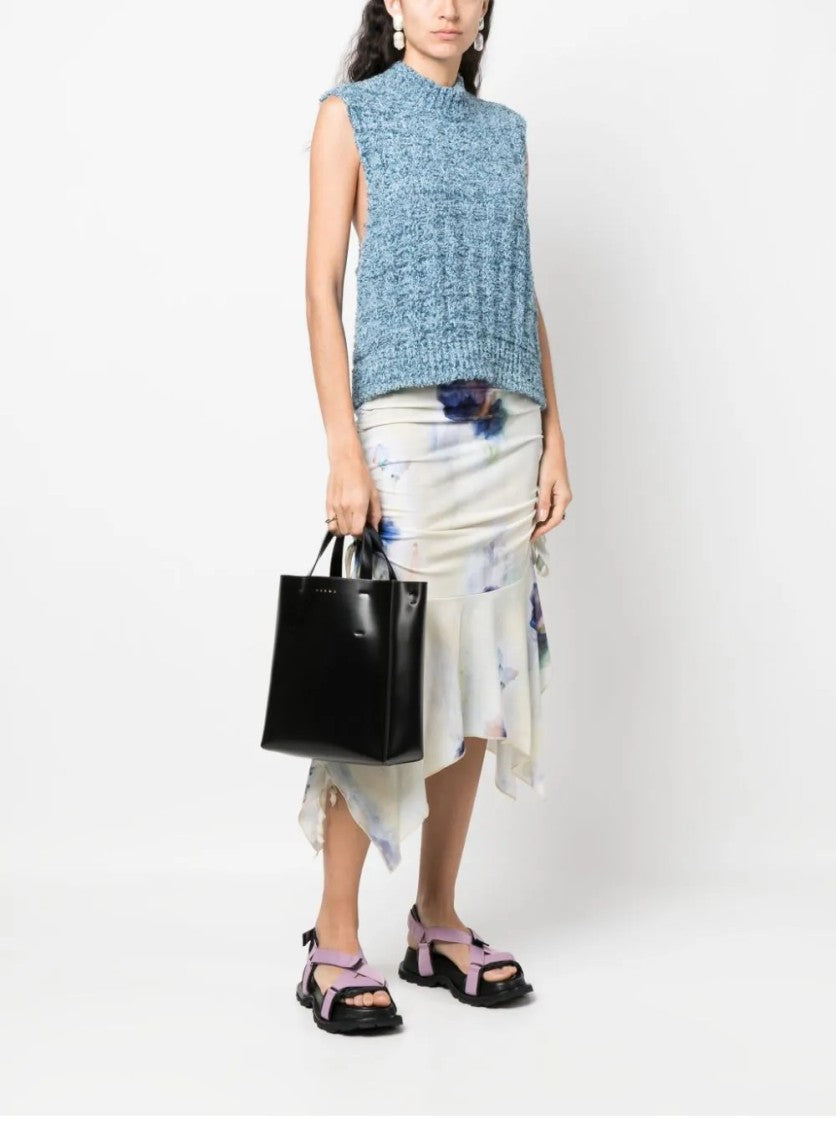 Marni Black Calf Leather Shoulder Bag
