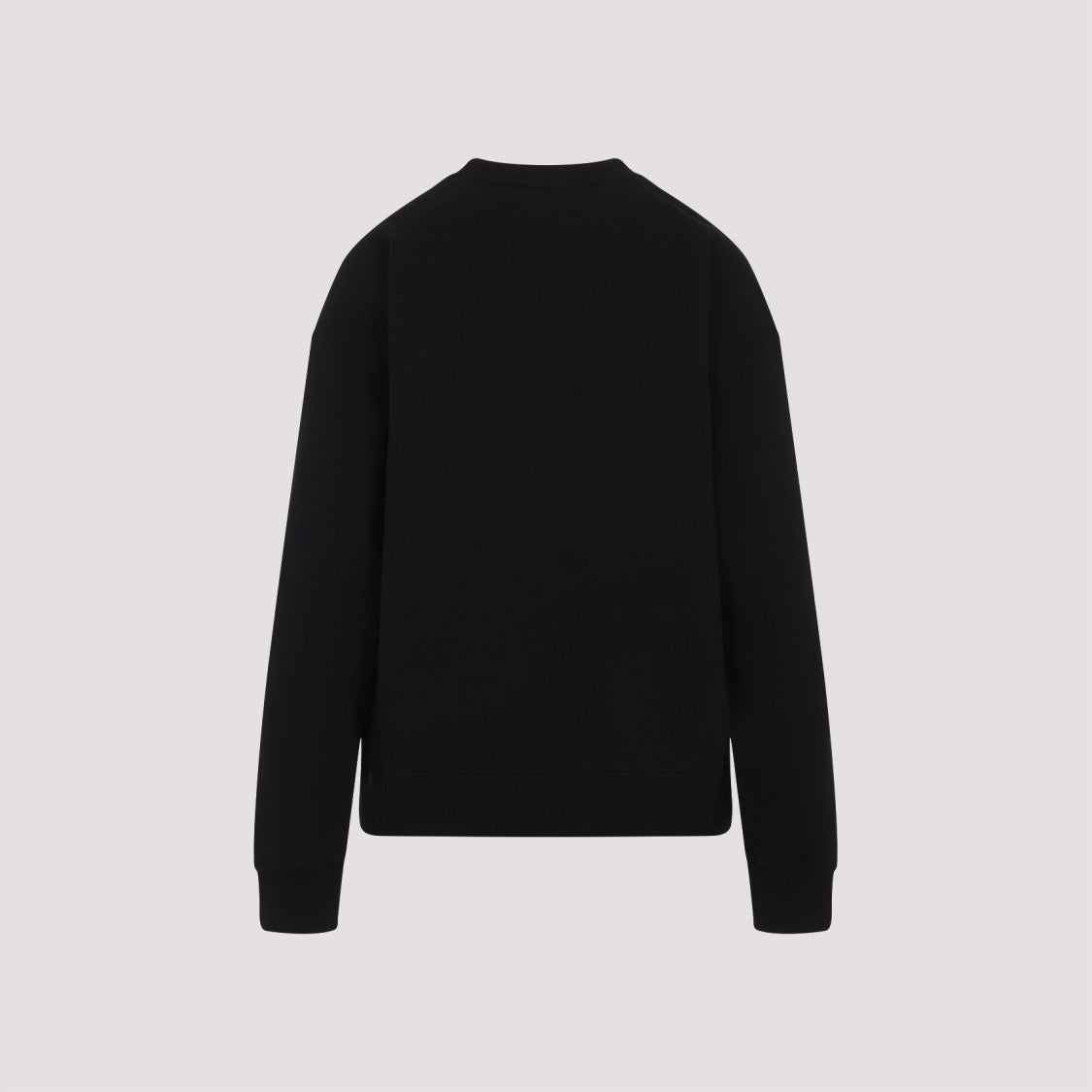 Jil Sander Minimalist Black Cotton Sweatshirt With Subtle Logo