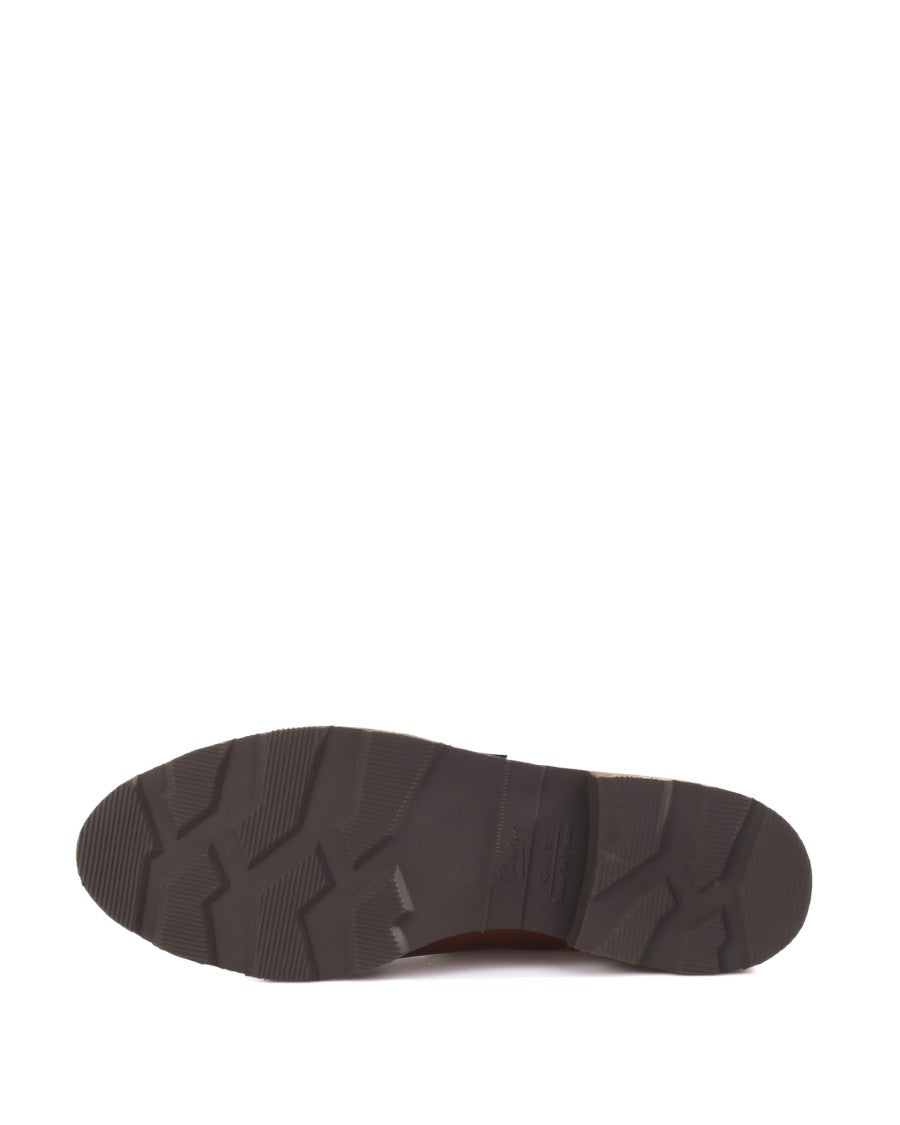 Paraboot Brown Shoes With Norwegian Stitching