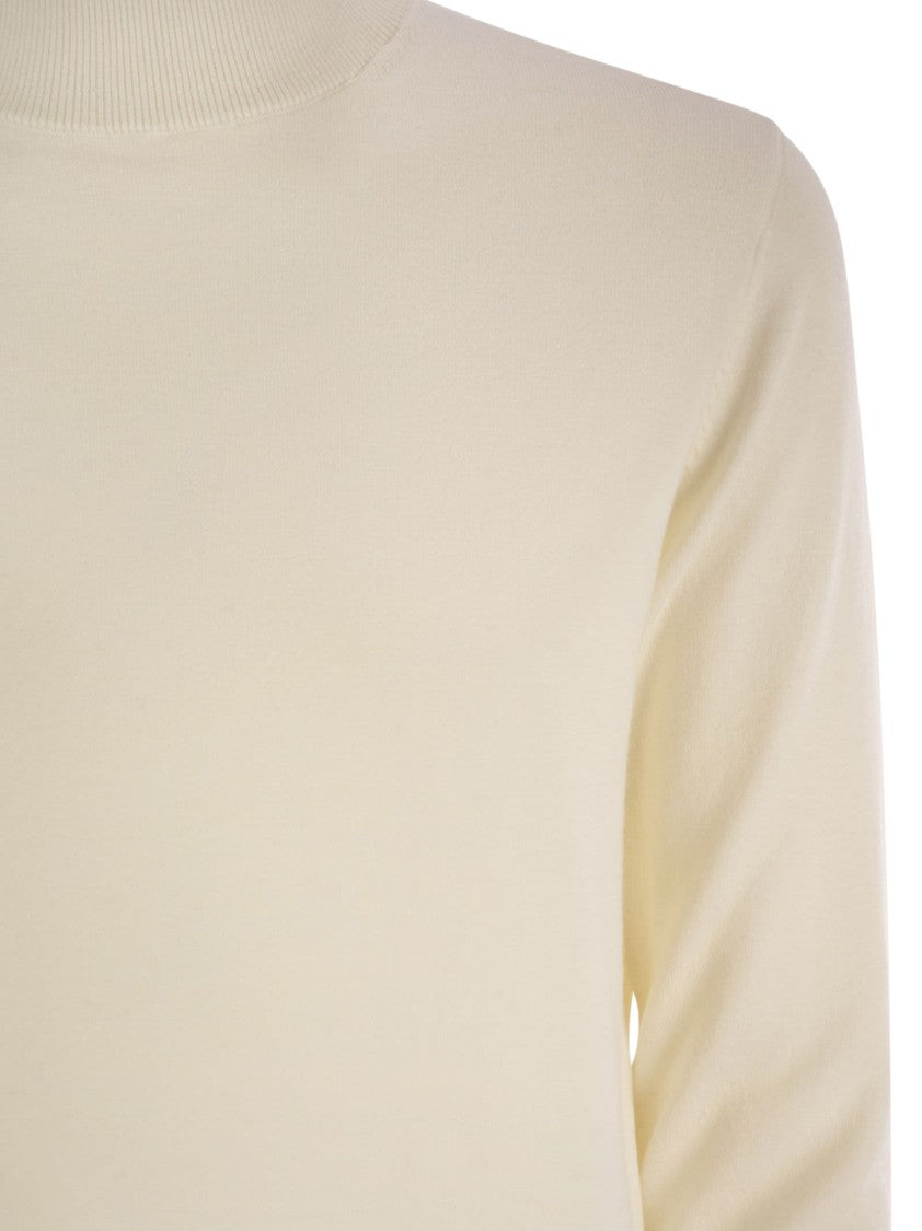 Max Mara Kiku - Turtleneck In Silk And Wool Yarn