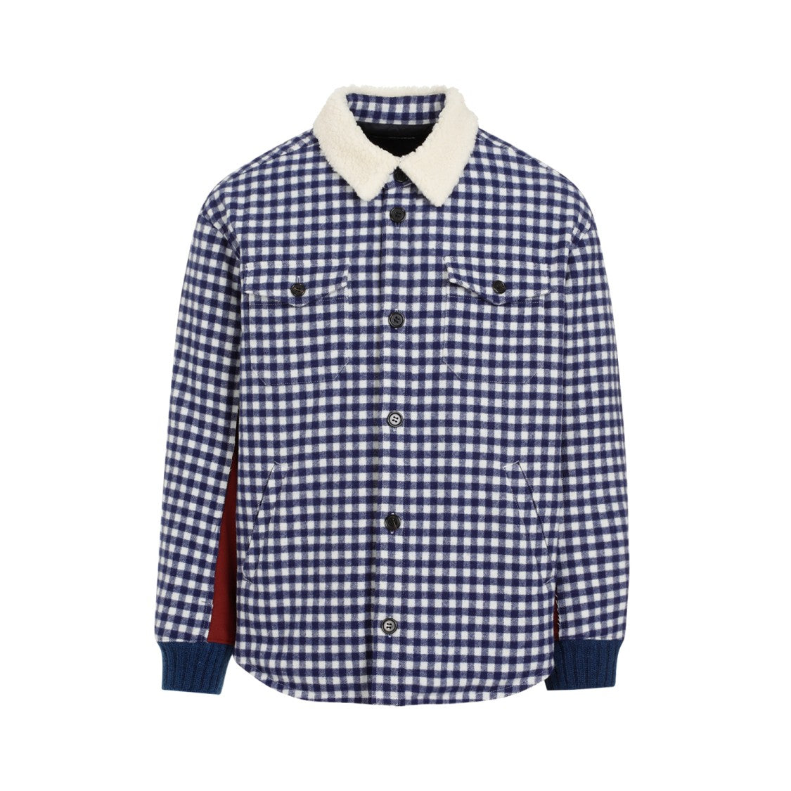 Undercover Navy Wool-Blend Bomber Jacket