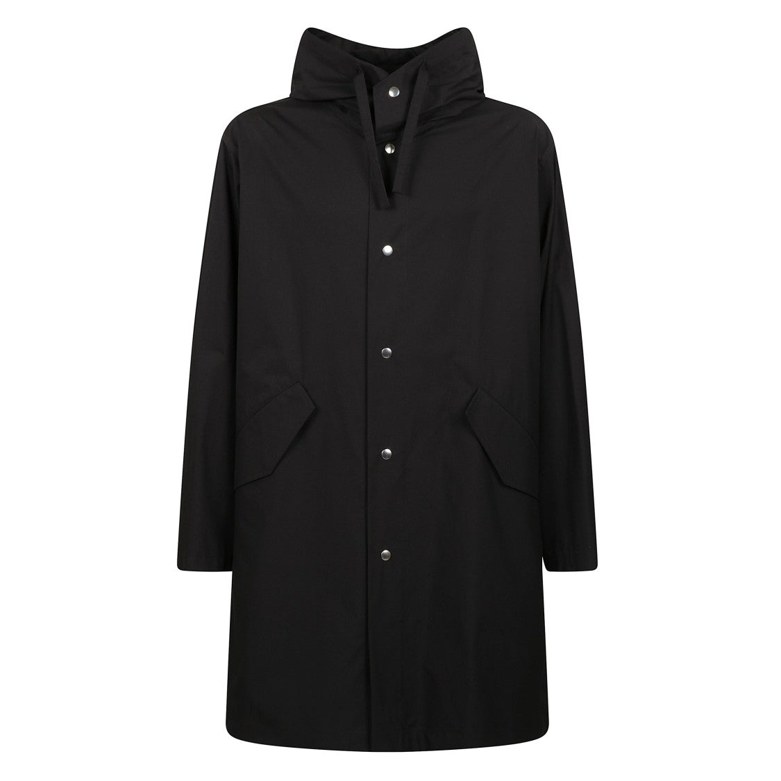Jil Sander Hooded Parka Jacket With Logo Print