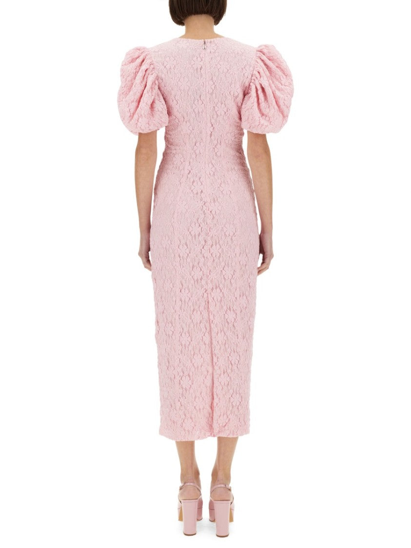 Rotate Lace Midi Dress