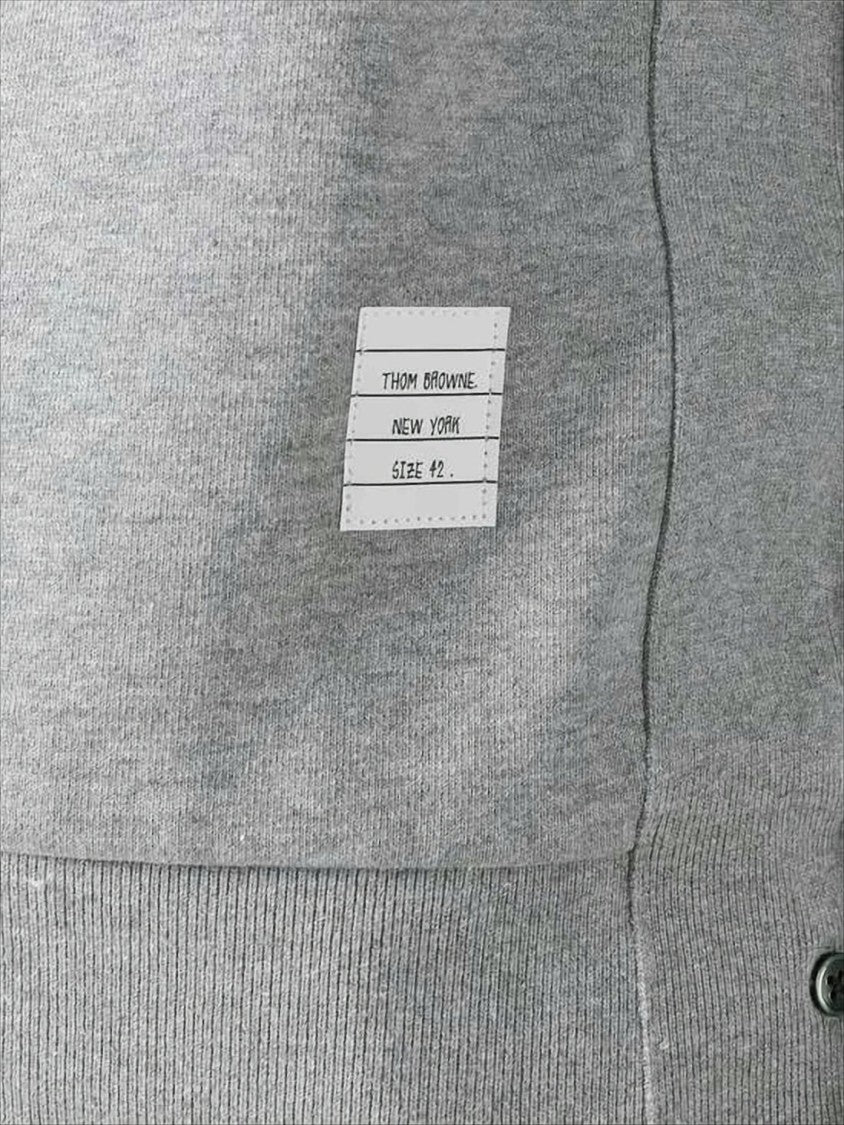 Thom Browne Long-Sleeve Sweatshirt With Signature Stripes