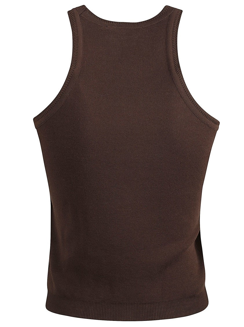 Max Mara Ribbed Sleeveless Top