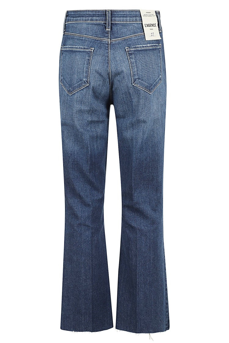 L`Agence Medium Blue Flared Kedra Jeans