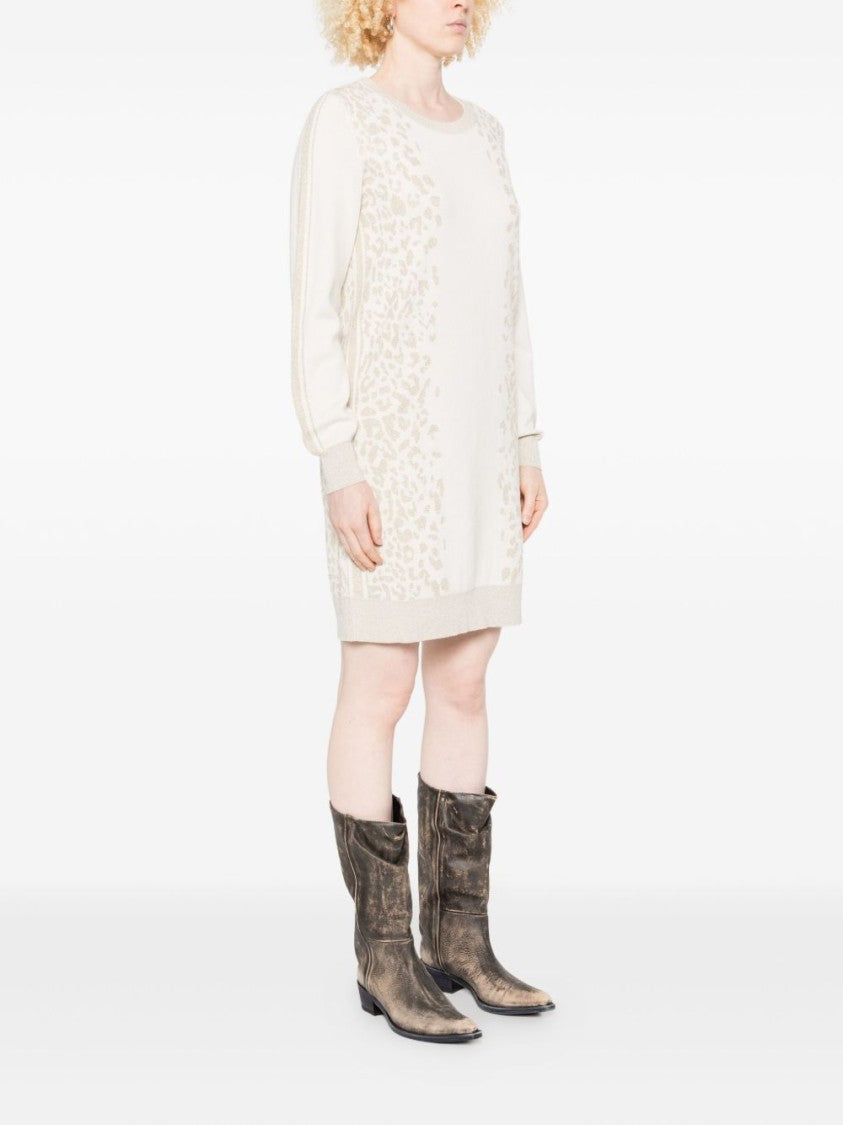 Liu Jo Mini Dress With Elegant Leopard Print
