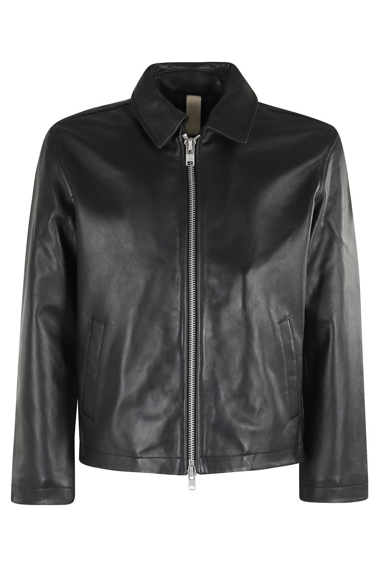 Sunflower Short Leather Jacket