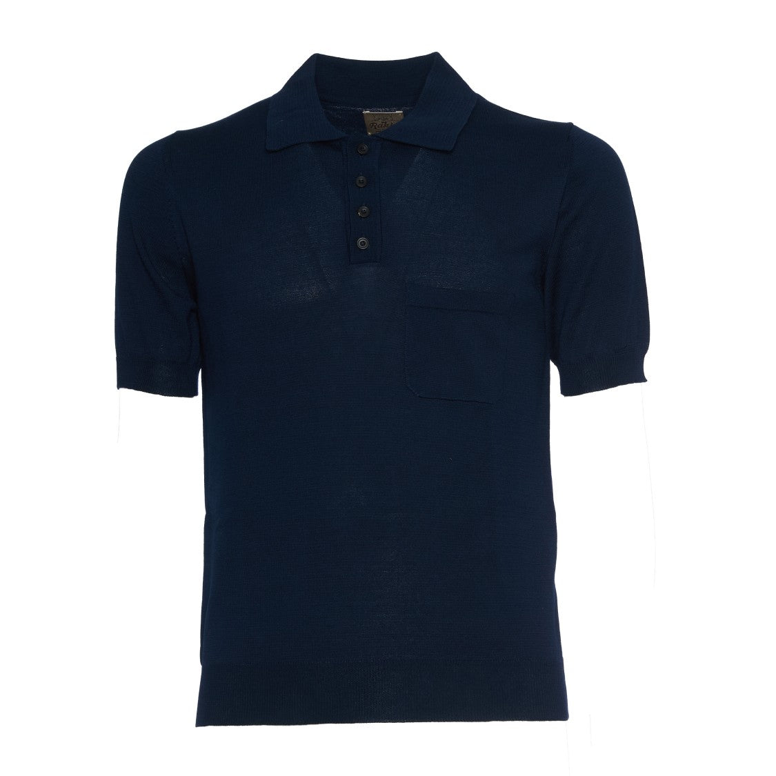 Rakki' Regular Fit Black Polo With Button Closure