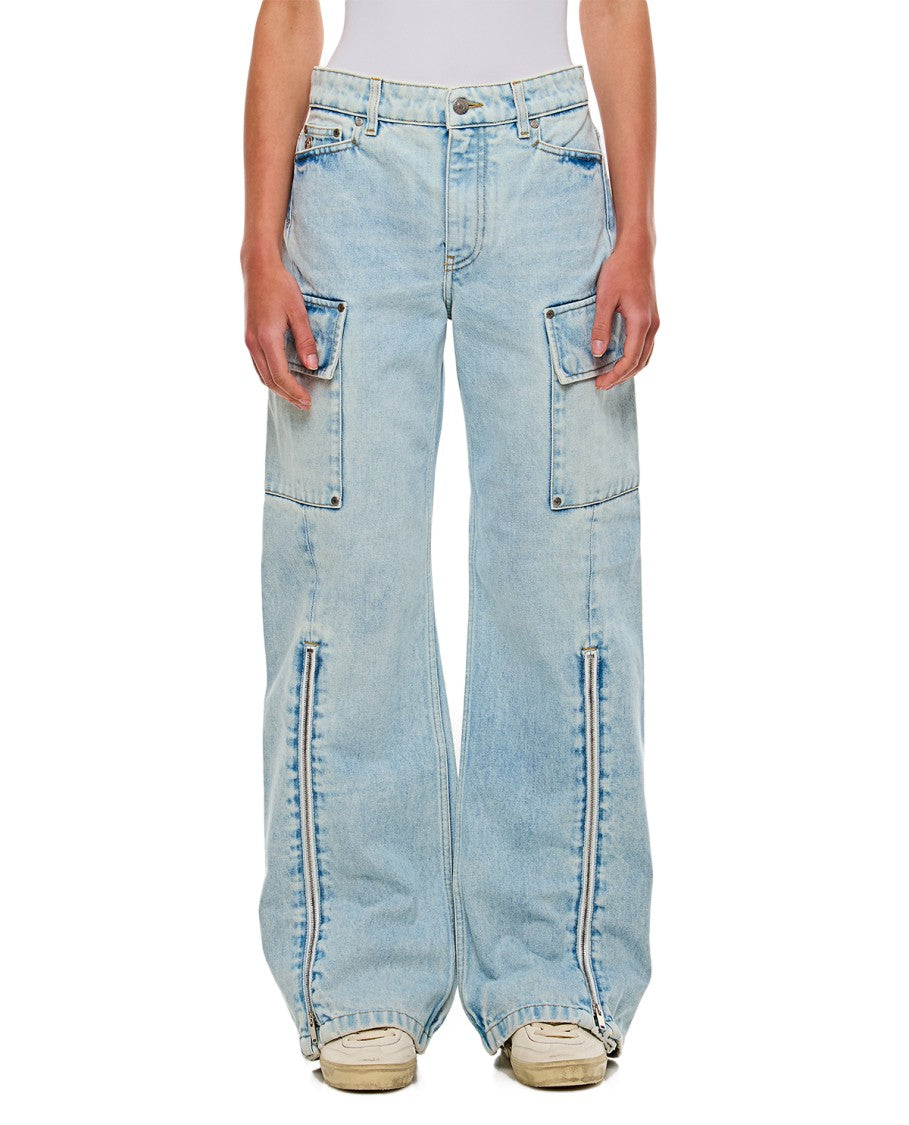 Stella Mccartney Front Zip Cargo Denim