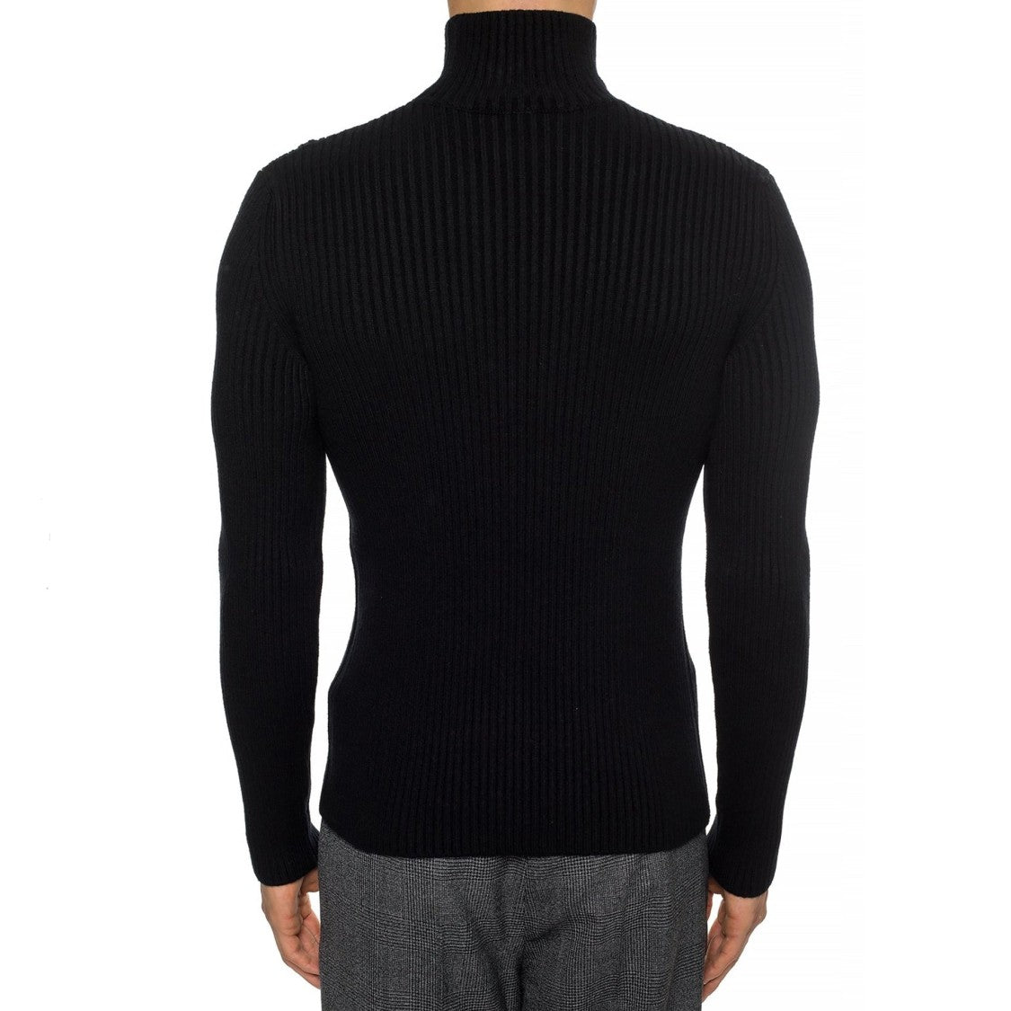 Balenciaga Cashmere Blend Rib Knit Turtleneck