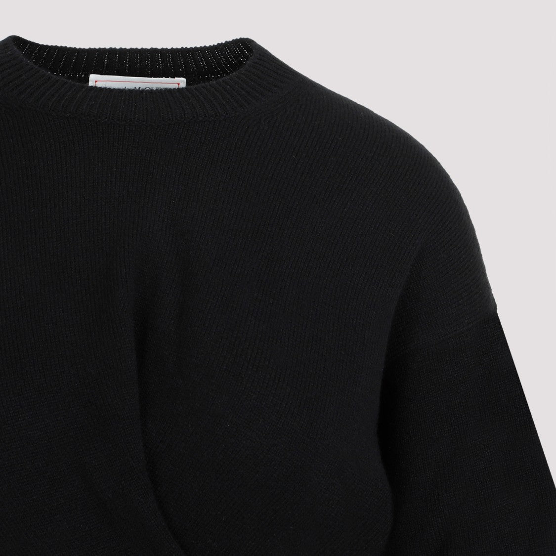 Alexander Mcqueen Black Wool Mini Dress