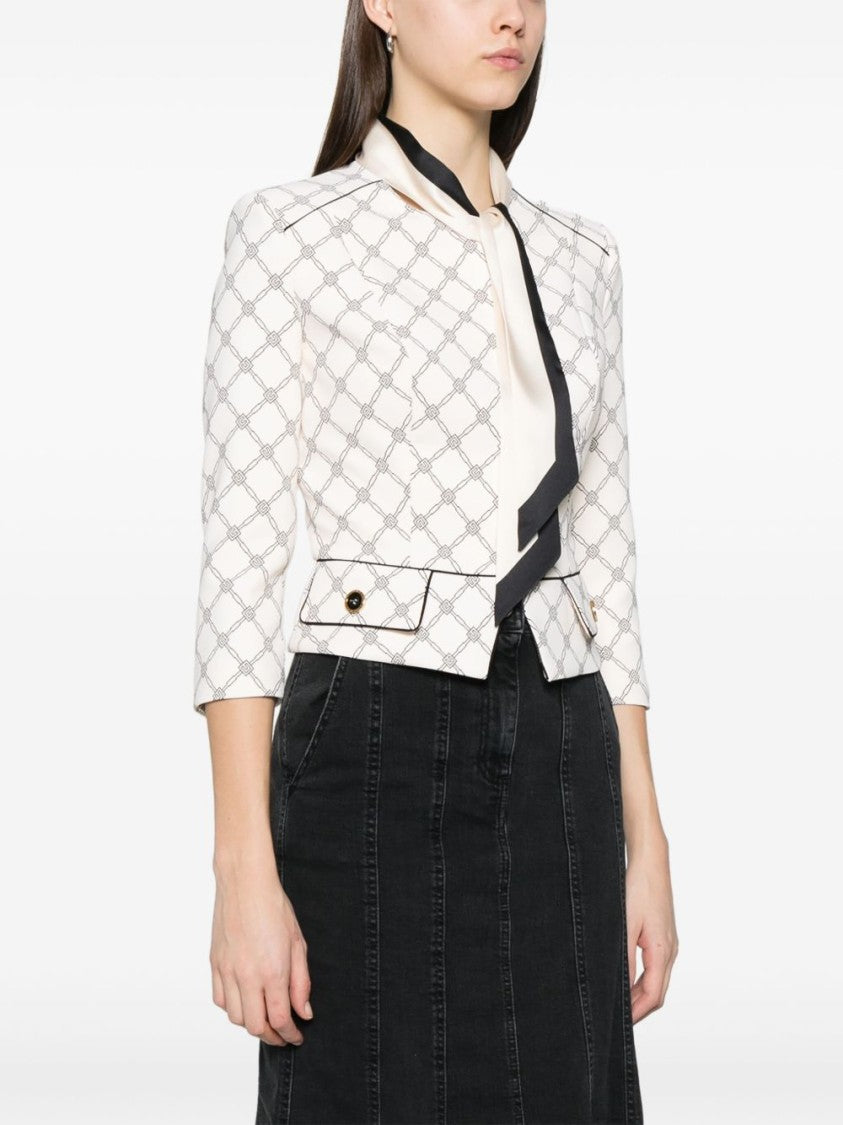 Elisabetta Franchi Light Beige Tailored Jacket