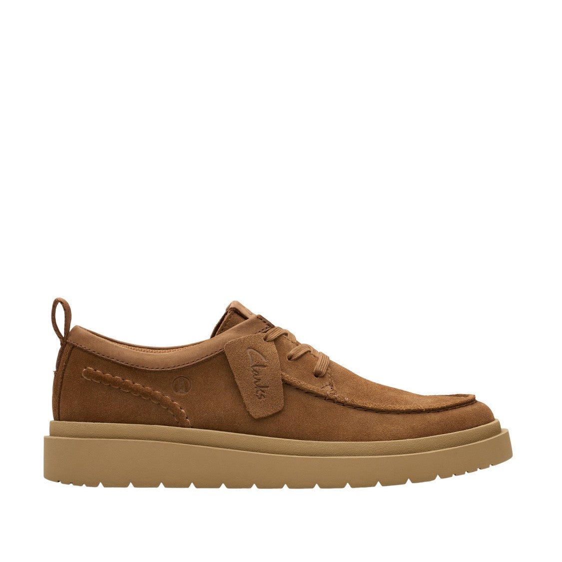 Clarks Lace-Up Shoes In Soft Brown Suede