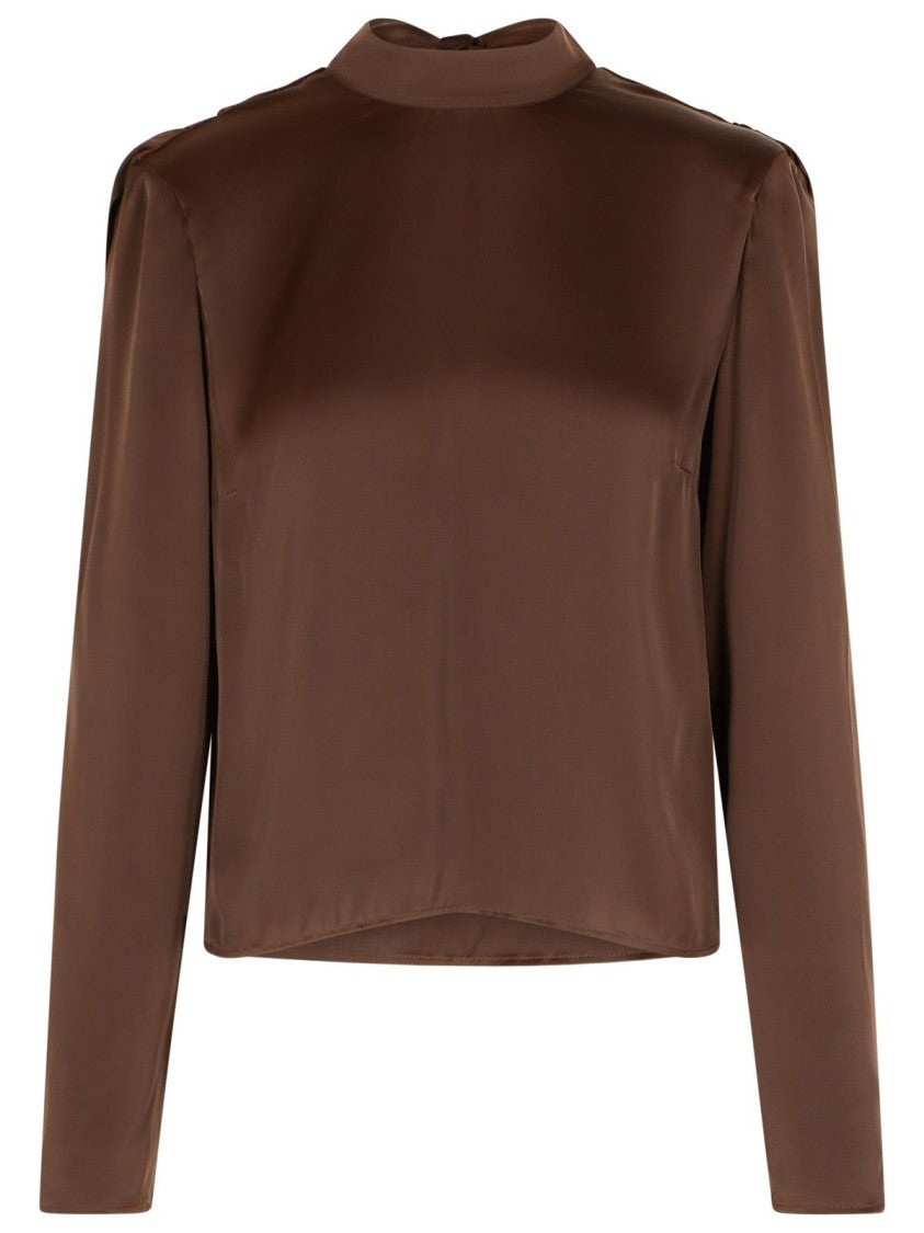 Rotate Bowina' Brown Polyester Blouse