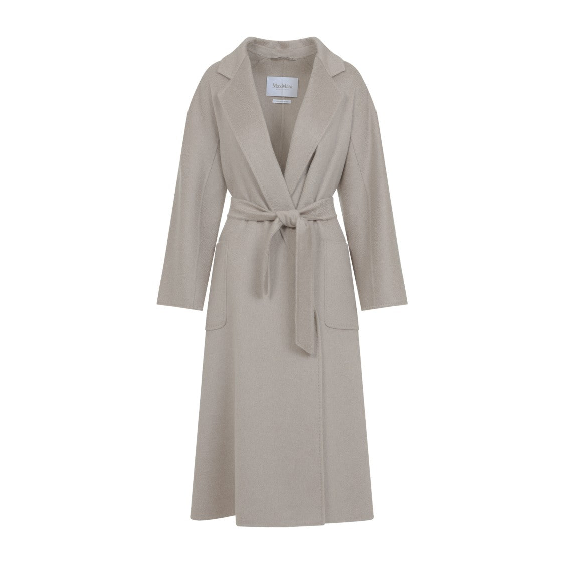 Max Mara Ludmilla Cashmere Coat With Notched Collar And Tonal Belt