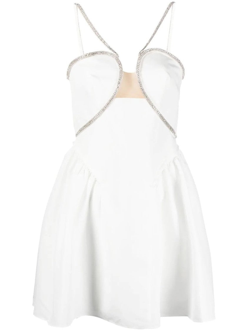 Self-Portrait Taffeta Flared Mini Dress