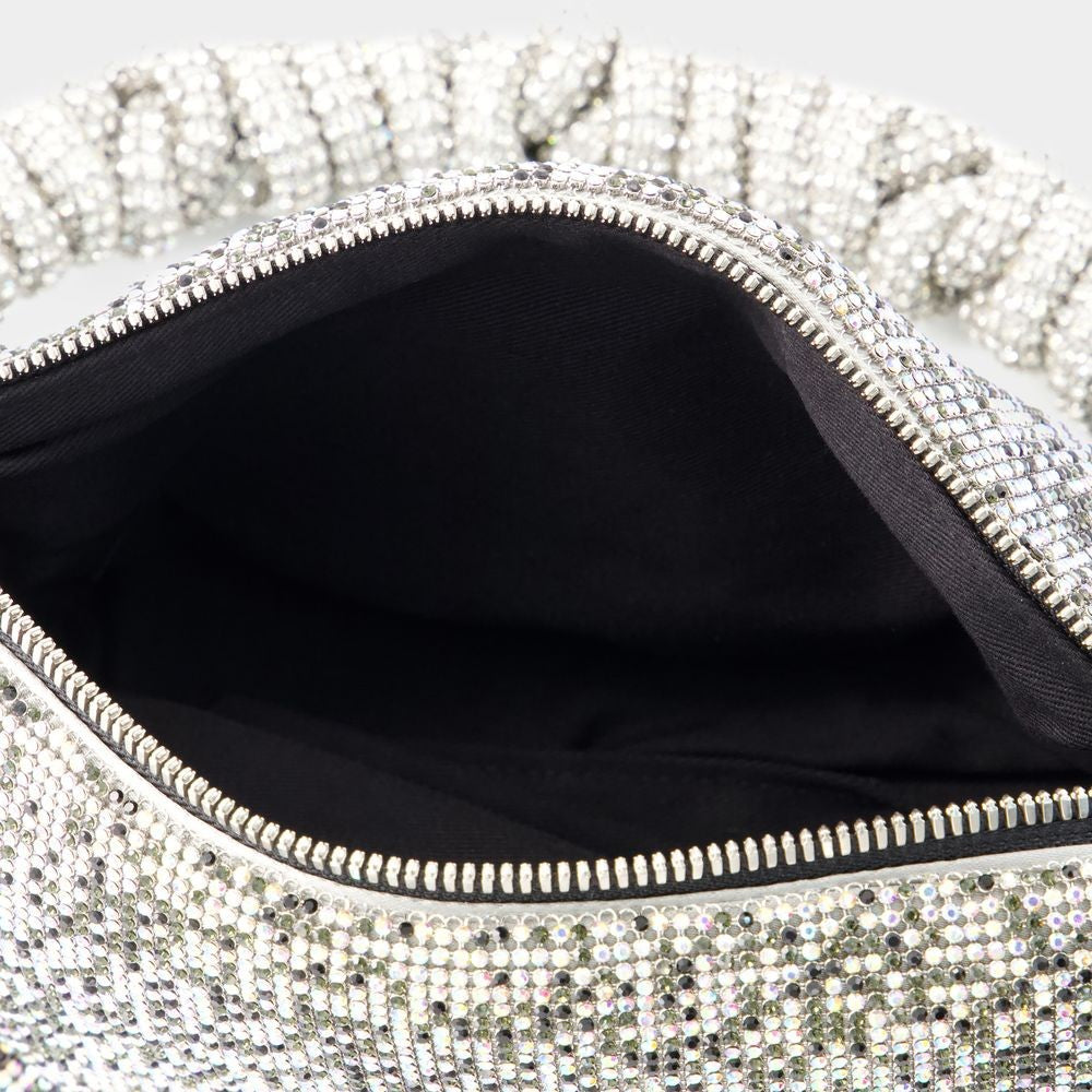 Kara Crystal Mesh Bag - Polyester - Black Pixel