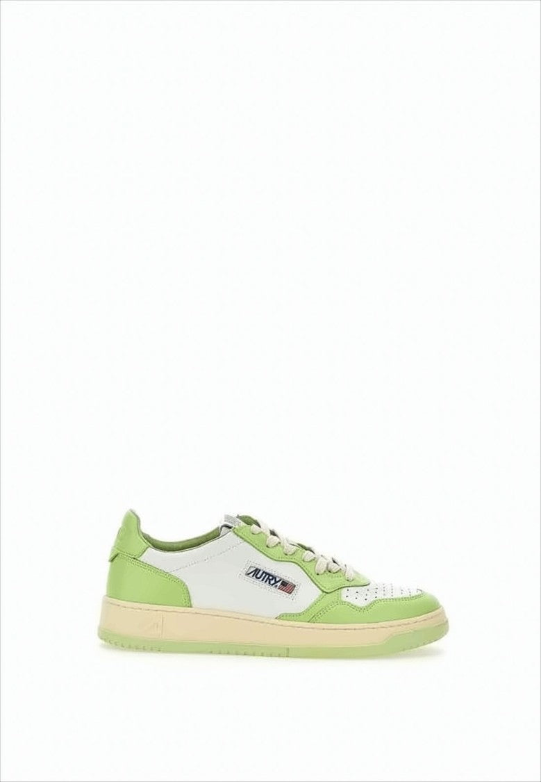 Autry Low-Top Sneakers With Perforated Toe Box And Leather Panels