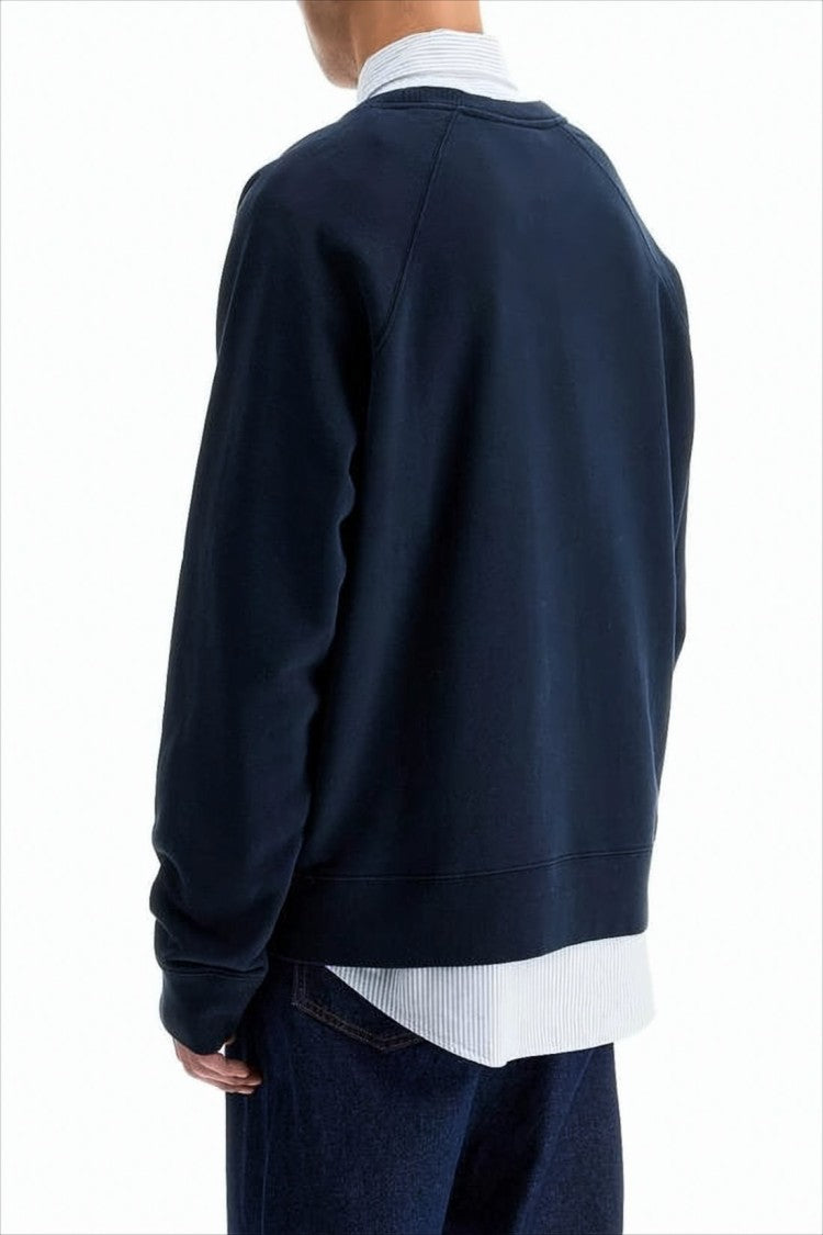 Maison Kitsuné Long-Sleeve Sweatshirt With Metallic Gold Logo