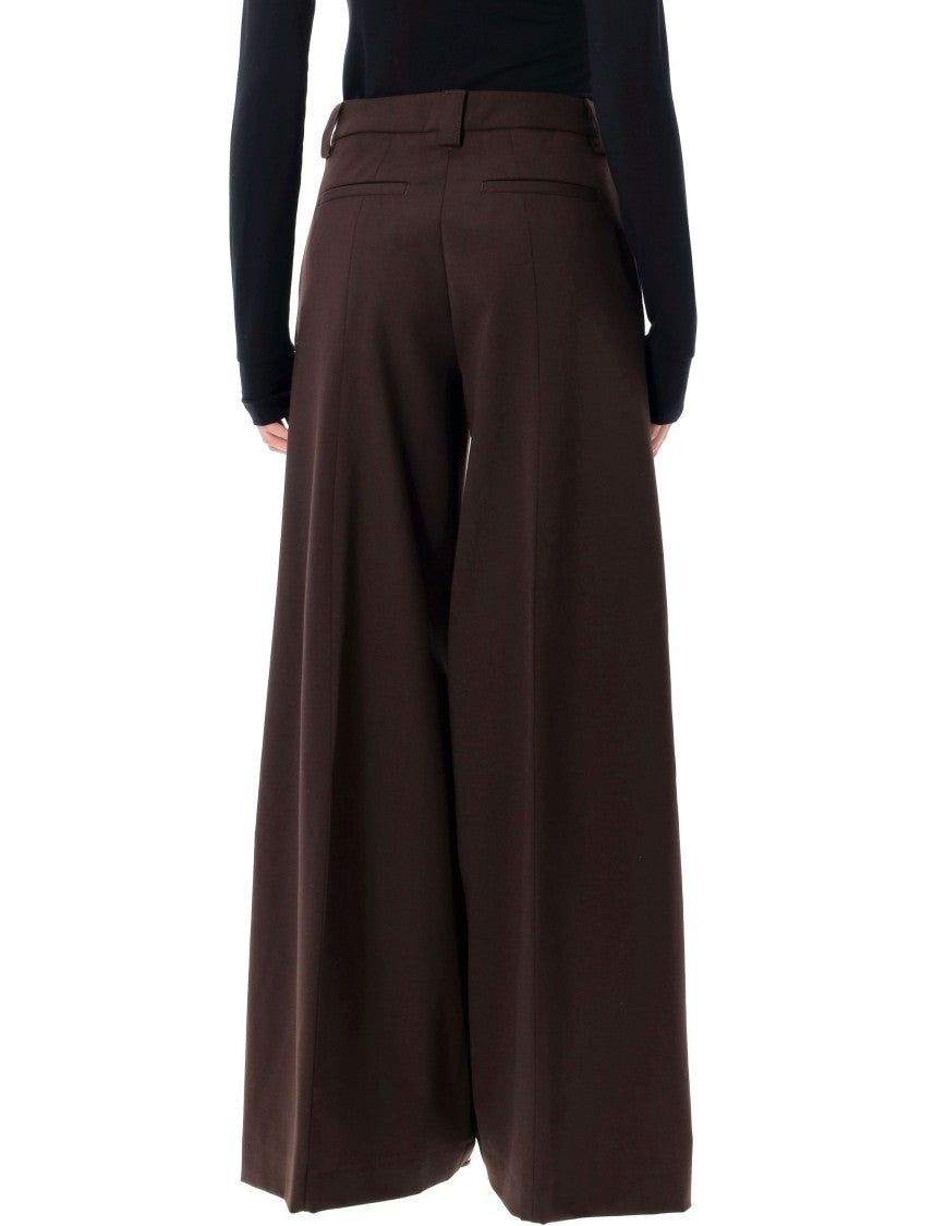 The Latest C-Alma Wide-Leg Brown Tailored Trousers