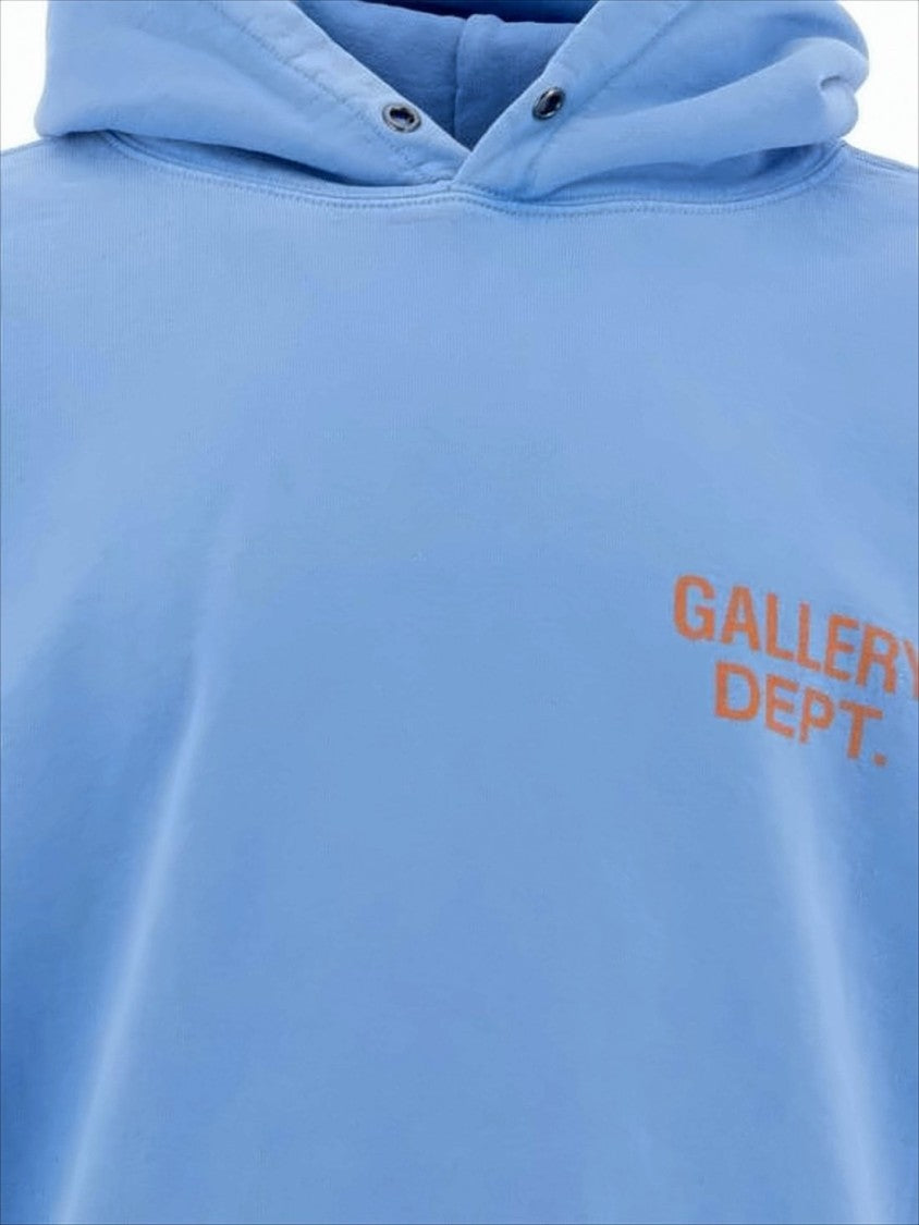 Gallery Dept. Relaxed-Fit Cotton Hoodie With Contrasting Logo Detail