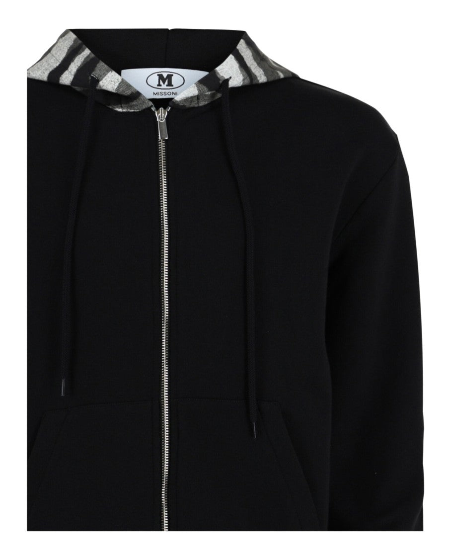 M Missoni Zig Zag Print Zip Up Hoodie