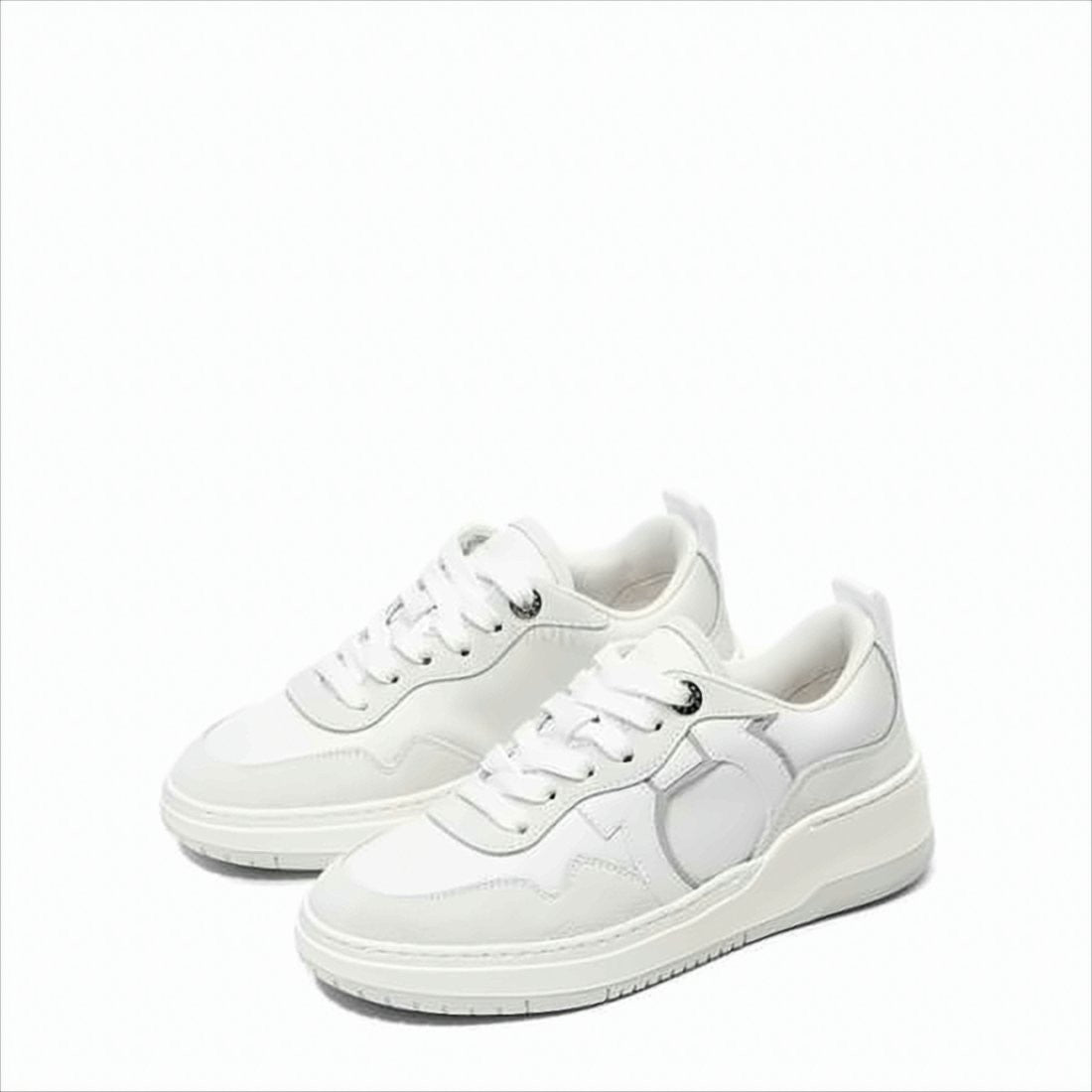 Salvatore Ferragamo Low-Top Sneakers With Suede Leather Panels