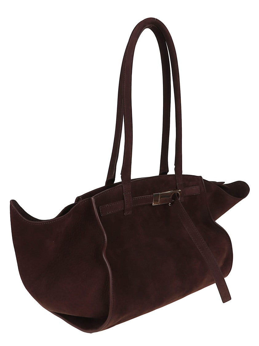 Benedetta Bruzziches Elongated Rectangular Suede Bag