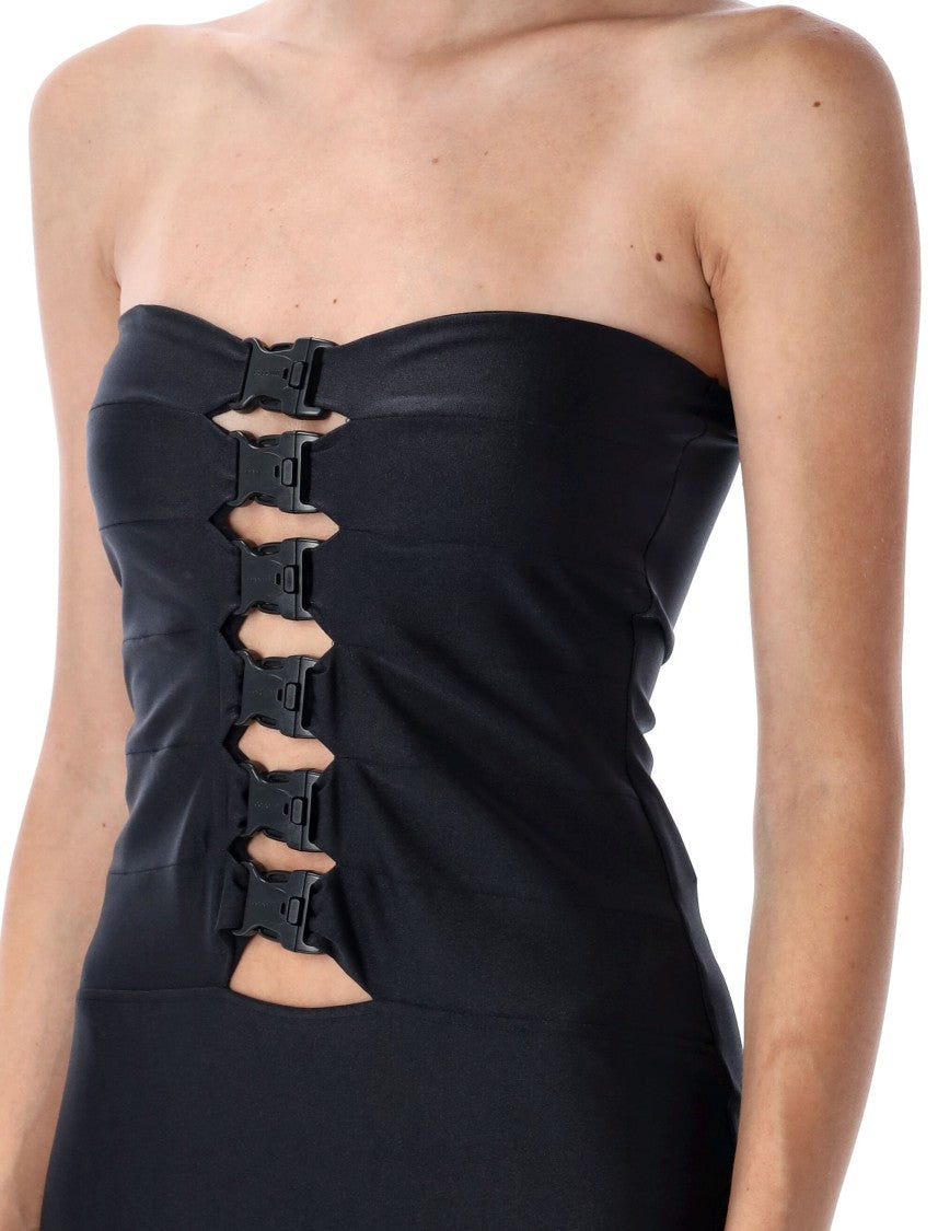 Coperni Multi Buckle Midi Dress