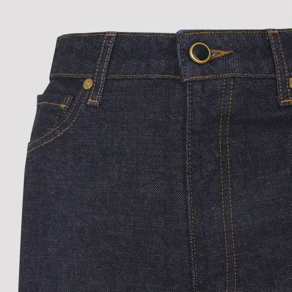 Khaite Danielle Blue Cotton Jeans