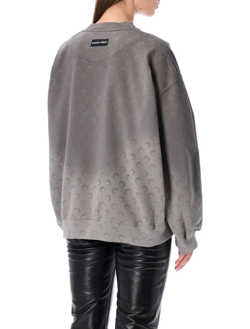 Marine Serre Moon Degrade Crewneck Sweatshirt