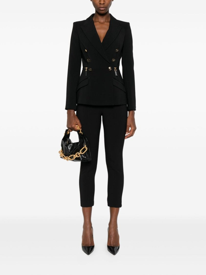Elisabetta Franchi High Waist Cropped Trousers