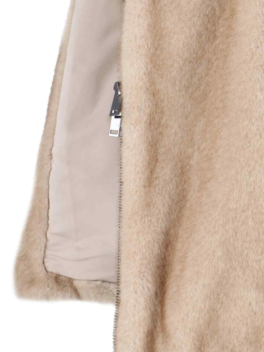 Parosh Faux Fur Jacket – Beige