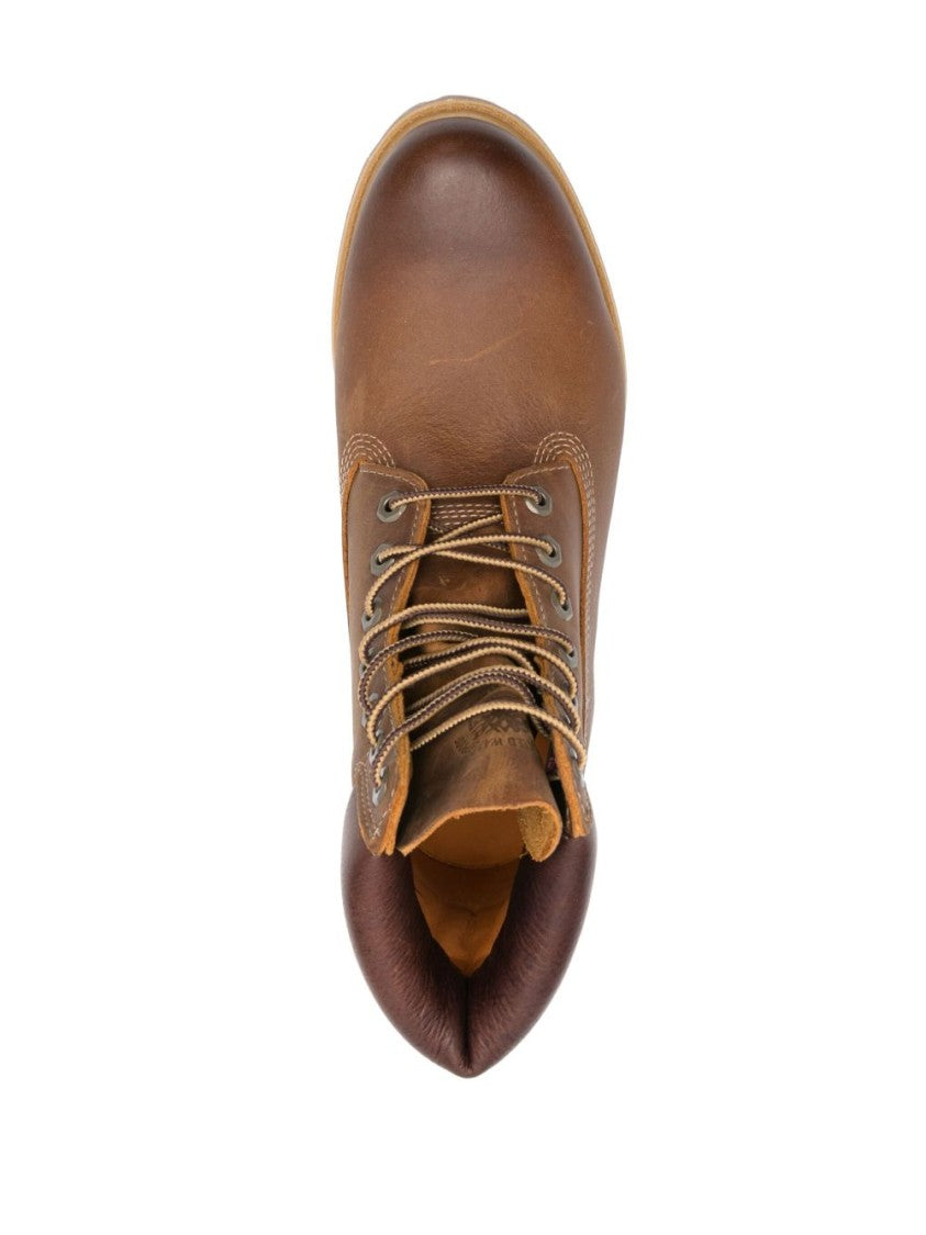 Timberland Rugged Brown High Ankle Boots With Sturdy Sole
