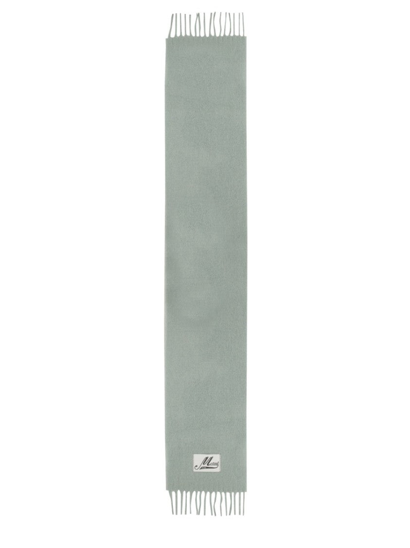 Marni Logo-Embellished Scarf With Fringed Edges