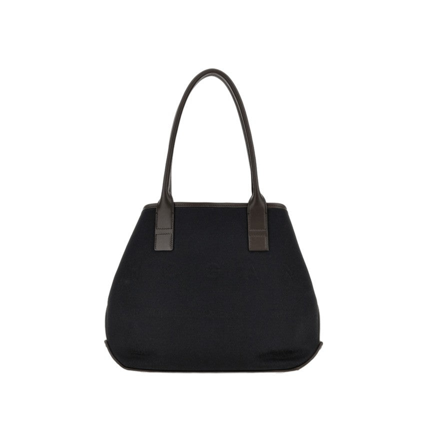 Hogan Structured Canvas Tote Bag