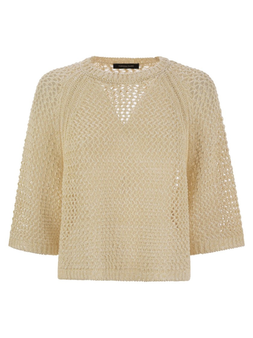Fabiana Filippi Oversized ¾-Sleeved Cape Sweater