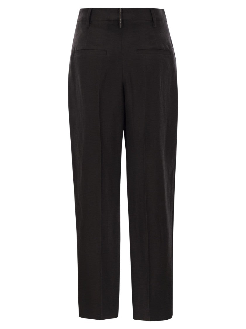 Brunello Cucinelli Slouchy Trousers In Viscose